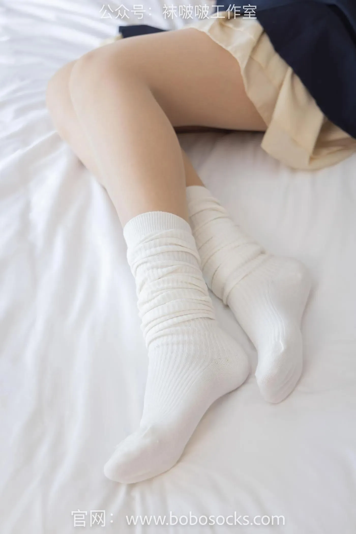 [BoBoSocks袜啵啵]NO.107 小安-平底鞋、白棉袜、肉丝 [140P]插图5
